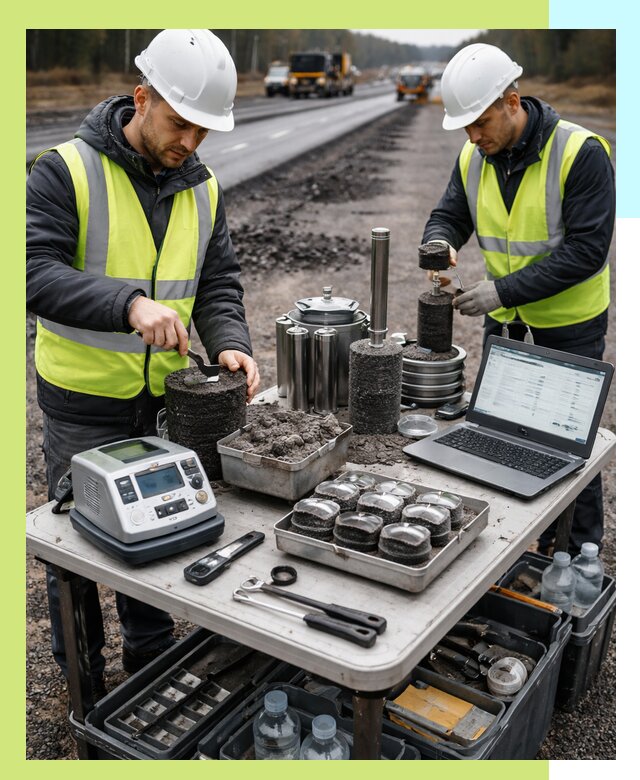 Сертификация асфальта: испытания и подтверждение в Темрюке