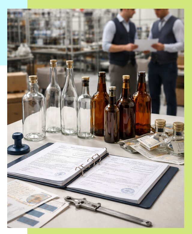Сертификация стеклянных бутылок в Темрюке от 25733 р. | Алешин-Тмр