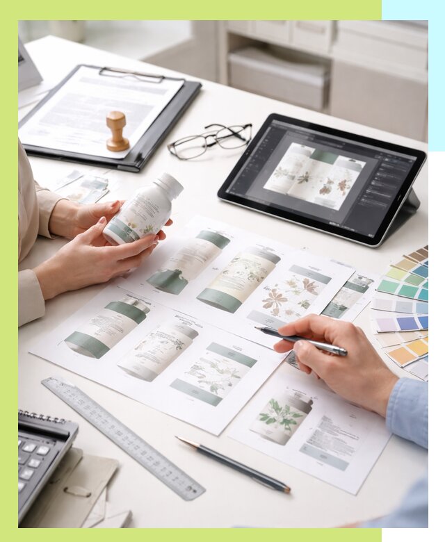 Профессиональная разработка дизайна и текста этикетки продукции в Темрюке