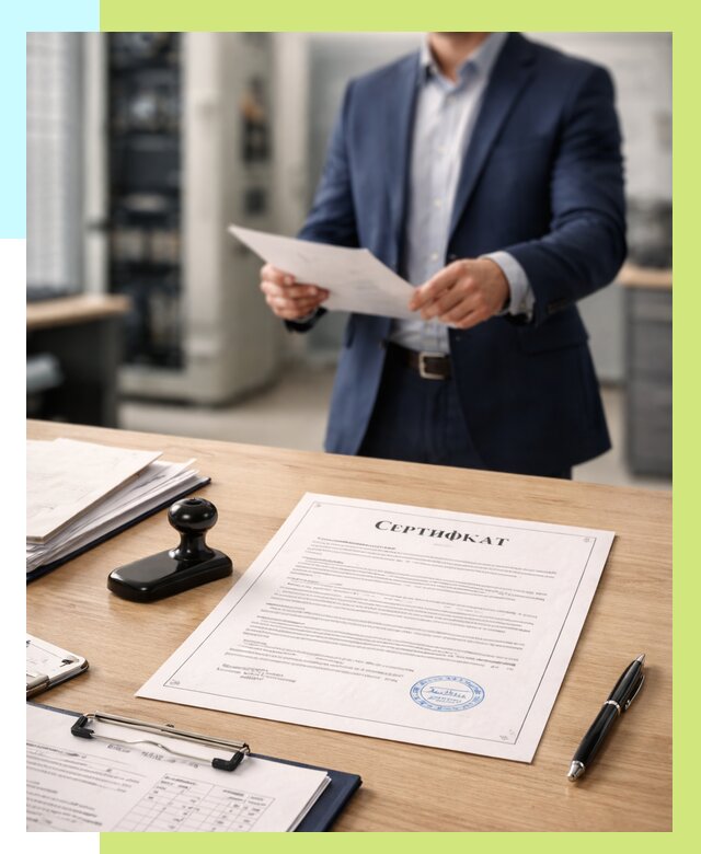 Сертификат на оборудование в Темрюке от 15440 р. | Алешин-Тмр