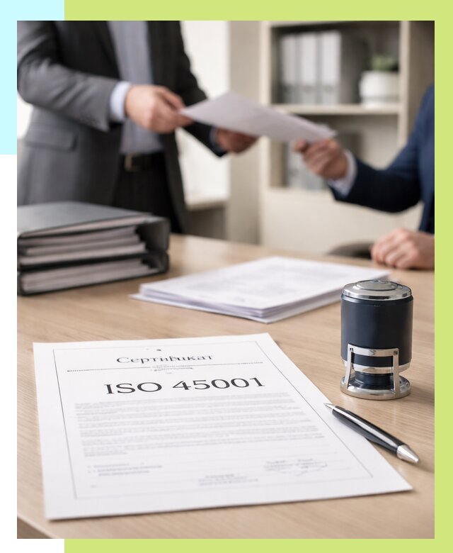 Сертификат ISO 45001 в Темрюке под ключ от 46319 р. | Алешин-Тмр