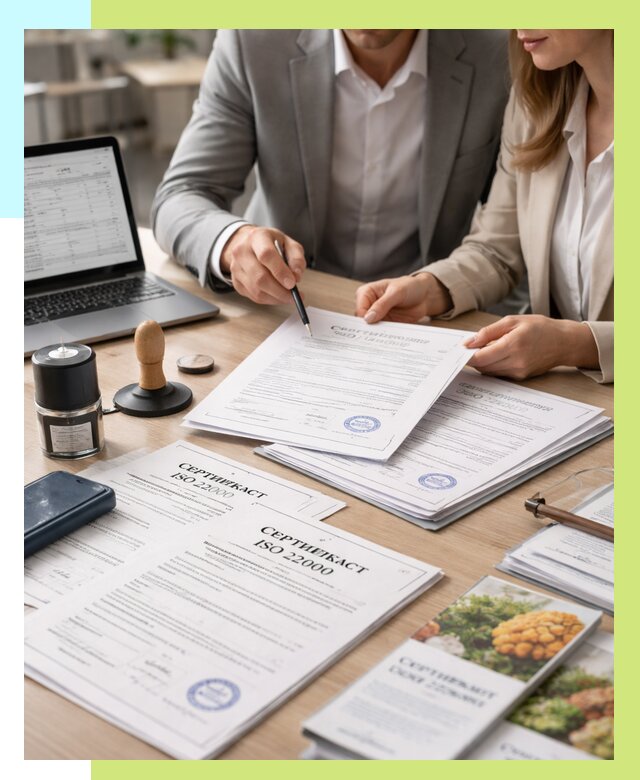 Сертификат ISO 22000 в Темрюке от 41172 р. под ключ | Алешин-Тмр